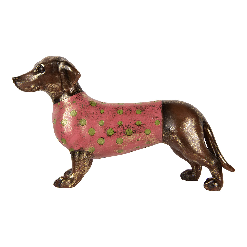 Decoratie hond 60x17x35 cm