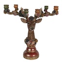 Candlestick Deer Brown Red 51x21x50 cm