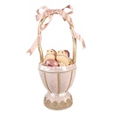 Decorative basket Pink Ø 20x47 cm