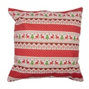 Housse de coussin Rouge Blanc 44x44 cm