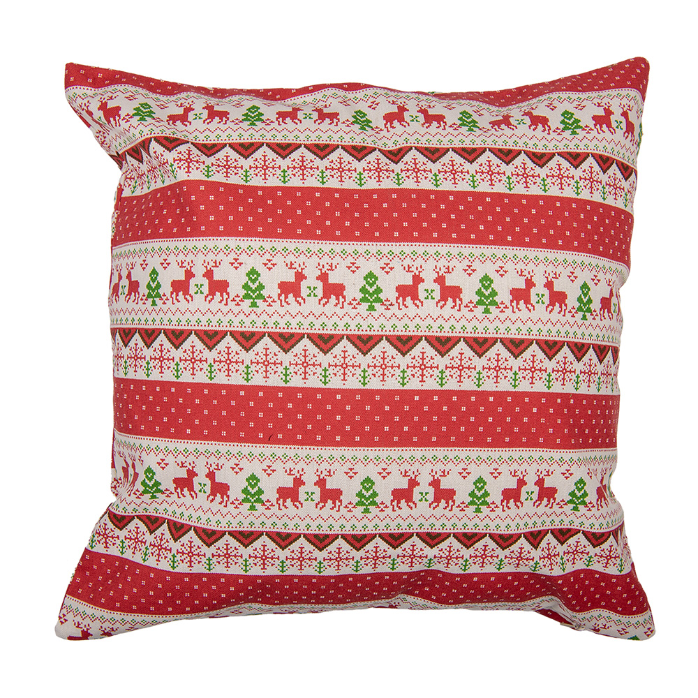 Housse de coussin Rouge Blanc 44x44 cm