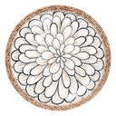 Piatto da Colazione Bianco Marrone Ø 21x3 cm