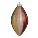 Palla di natale Rosso Verde Ø 8x15 cm