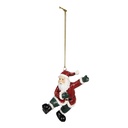 Décoration pendentif Père Noël Rouge 5x5x8 cm