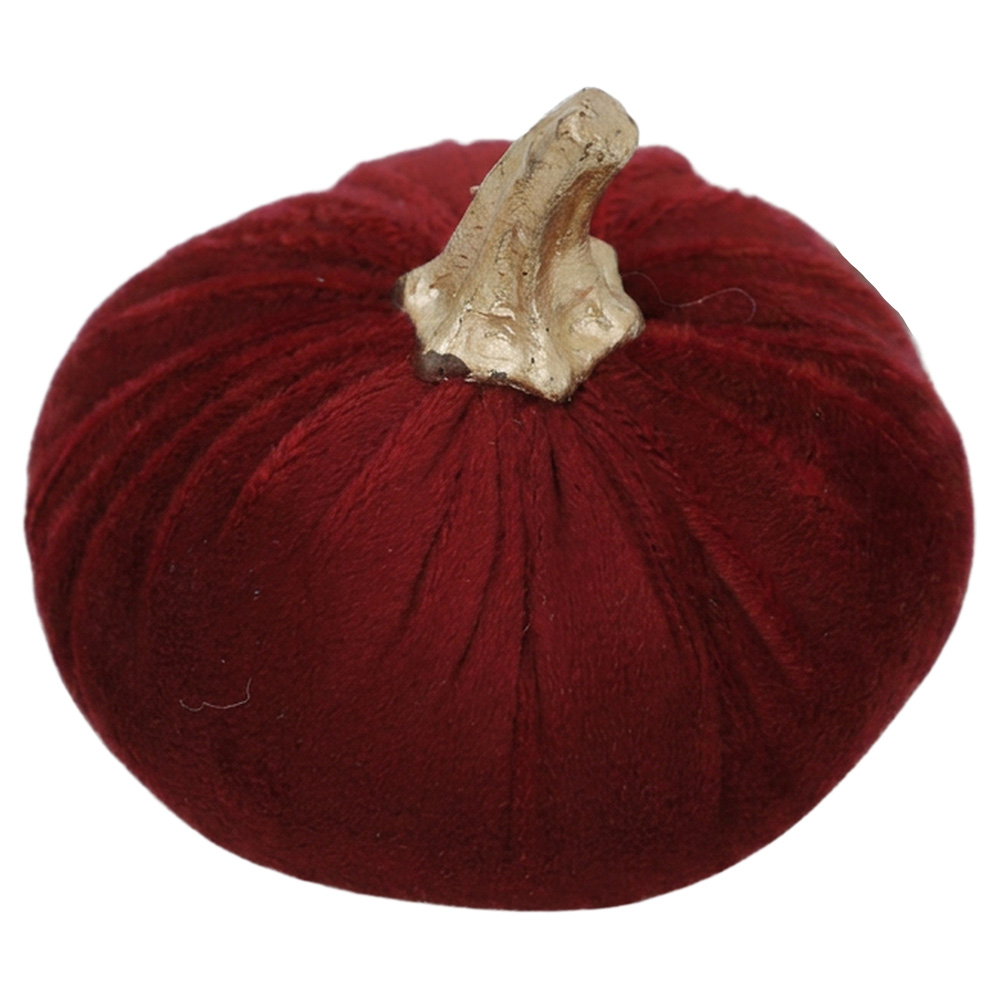 Decoratie pompoen Ø 9x8 cm