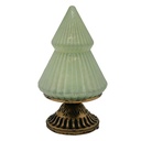 Image de décoration de Noël Sapin de Noël avec LED Vert Ø 10x18 cm