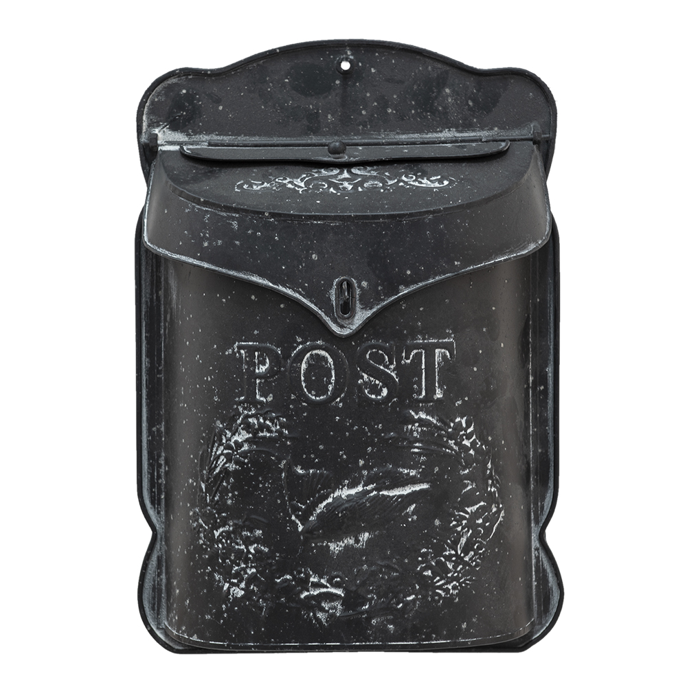 Cassetta Postale Nero 26x8x39 cm