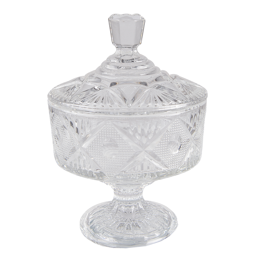 Bowl with cover Transparent Ø 12x17 cm