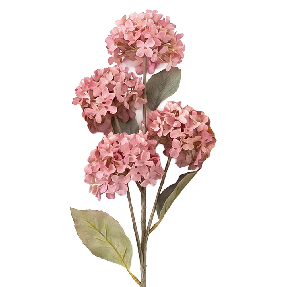 Dekorativer Zweig mit Blumen Rosa 70 cm