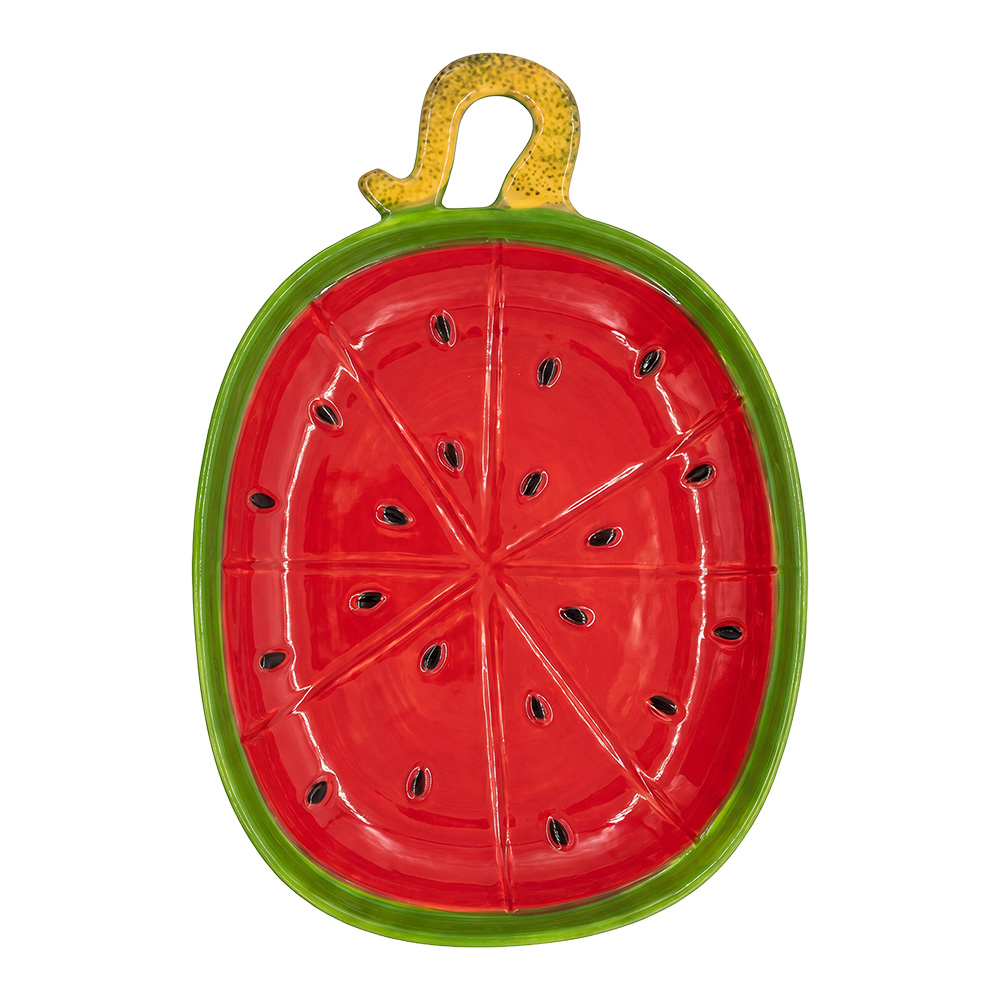 Bol Vert Rouge 24x17x3 cm