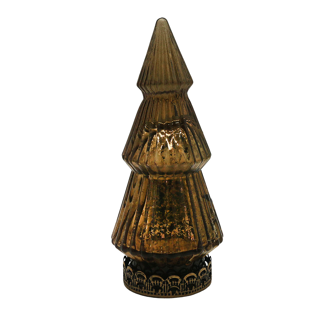 Decoratie kerstboom met LED Ø 7x16 cm