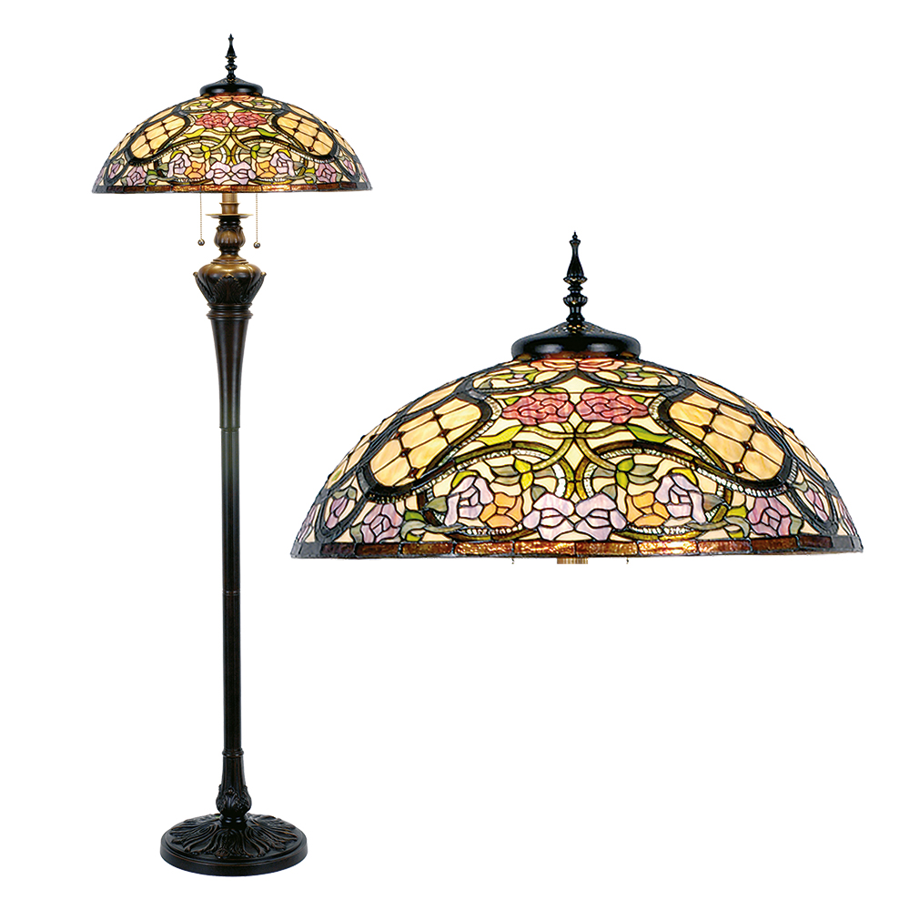 Vloerlamp Tiffany Ø 55x150 cm E27/max 3x60W