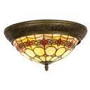 Plafondlamp Tiffany Ø 38x19 cm E14/max 2x40W