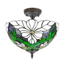 Plafondlamp Tiffany Ø 36x35 cm E27/max 2x60W