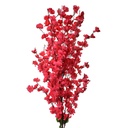 Decoratie tak met bloemen 40x10x100 cm