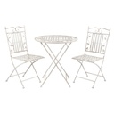 Tafel + 2 stoelen Ø 70x77 / 40x52x93 cm (2)