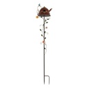 Tuinprikker vogelhuis 27x24x147 cm