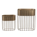 Planthouder staand Set (2) 62x26x74 / 47x20x52 cm