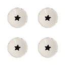 Deurknop set van 4 Ø 4x3/6 cm