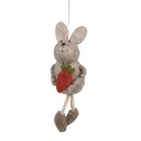 Decoratie hanger konijn 4x3x13 cm