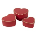 Doos hartvorm 21x20x9/18x17x7/15x14x6 cm