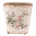 Decoratie bloempot 13x13x12 cm