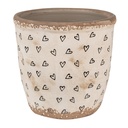 Decoratie bloempot Ø 14x13 cm