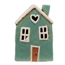 Waxinelichthouder huis 13x9x18 cm