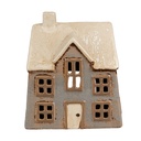 Waxinelichthouder huis 15x10x17 cm