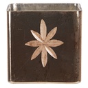 Waxinelichthouder 10x10x10 cm