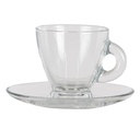 Kop en schotel 8x6x7 cm / 11x10x2 cm / 85 ml