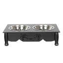 Dieren voerbak 41x22x12 cm / 2x500 ml
