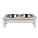 Dieren voerbak 40x22x12 cm / 2x500 ml