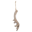 Decoratie hanger gewei 9x2x28 cm