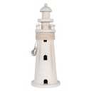 Decoratie vuurtoren Ø 10x30 cm
