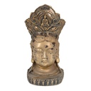 Decoratie hoofd Boeddha 11x9x22 cm