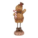 Decoratie peperkoekpop 10x8x23 cm