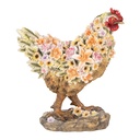Decoratie kip 27x16x31 cm