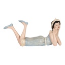 Decoratie vrouw 26x12x9 cm