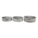 Decoratieve schaal (3) Ø 38x12 / Ø 34x10 / Ø 32x9cm