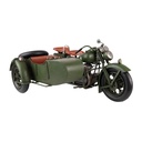 Model motor met zijspan 38x26x18 cm