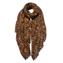 Sjaal 90x180 cm bruin