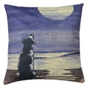 Kussenhoes hond 43x43 cm