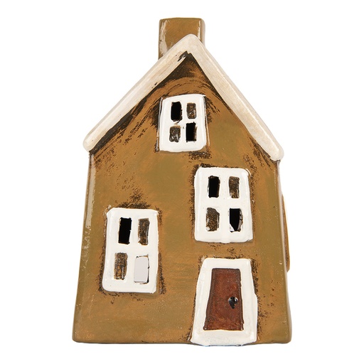 Decoratie huisje 12x8x18 cm