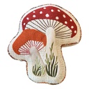 Cuscino imbottito Beige Rosso 40x38x4 cm