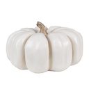 Decoration Pumpkin White Ø 27x16 cm