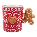 Mug Red Brown 13x8x10 cm / 350 ml