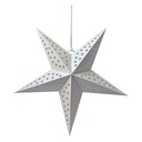 Decorazione Natalizie Stella Bianco 60x22x60 cm