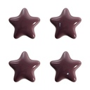 Türknopf 4-er Set Violett Ø 4x3/6 cm