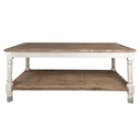 Table Blanc Marron 200x100x85 cm